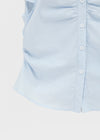 Swicken Shirred Short Sleeve Shirt