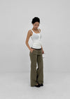 Trillo Color-block Elastic Bootcut Pants