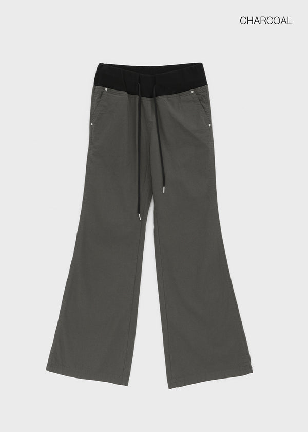 Trillo Color-block Elastic Bootcut Pants