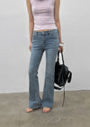 [MADE] Sion Low-Waist Bootcut Denim Pants