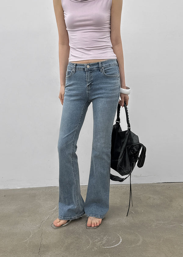 [MADE] Sion Low-Waist Bootcut Denim Pants
