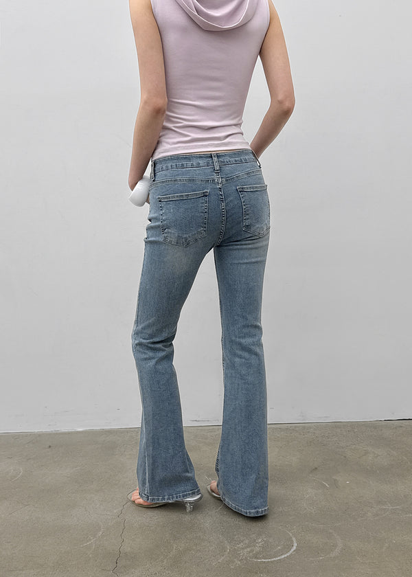 [MADE] Sion Low-Waist Bootcut Denim Pants