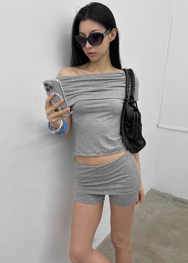 [MADE] GT Off-Shoulder Sleeveless Top (Set Available)
