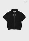 [MADE] Copet High-Neck Short Sleeve Zip-Up (Set Available)