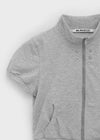 [MADE] Copet High-Neck Short Sleeve Zip-Up (Set Available)