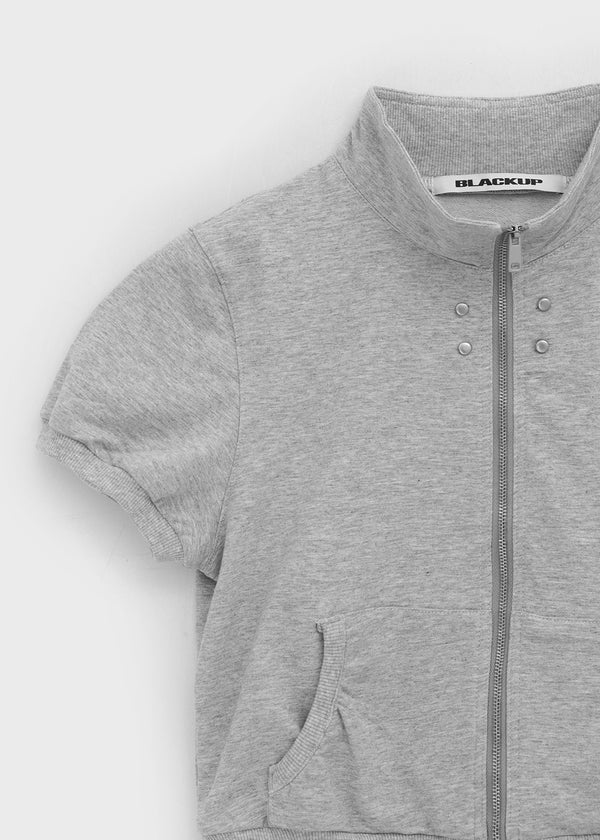 [MADE] Copet High-Neck Short Sleeve Zip-Up (Set Available)