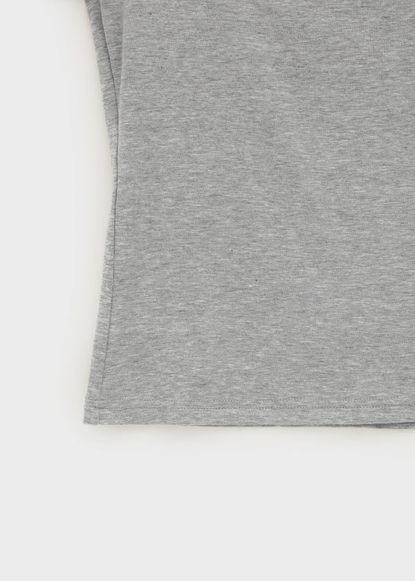 Ironi Halter Layered Cap Sleeve Short Sleeve Tee