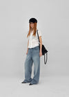[MADE] Modiel Pleated Short-Sleeve Shirt