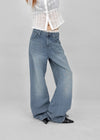 Lopoen Washed Wide Denim Pants
