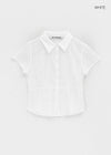 [MADE] Modiel Pleated Short-Sleeve Shirt