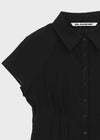 [MADE] Modiel Pleated Short-Sleeve Shirt