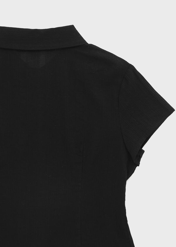 [MADE] Modiel Pleated Short-Sleeve Shirt