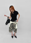 Carlo Camo Wide Bermuda Shorts