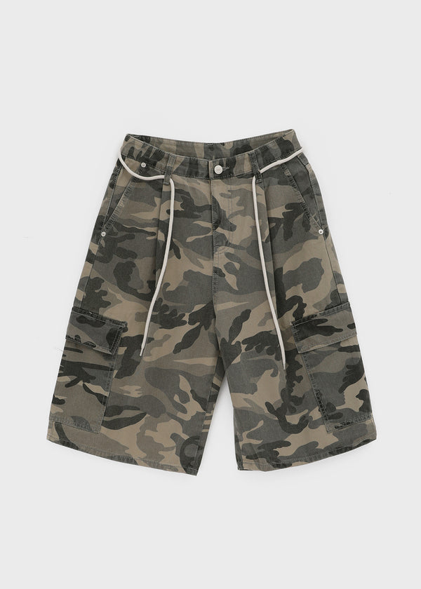 Carlo Camo Wide Bermuda Shorts