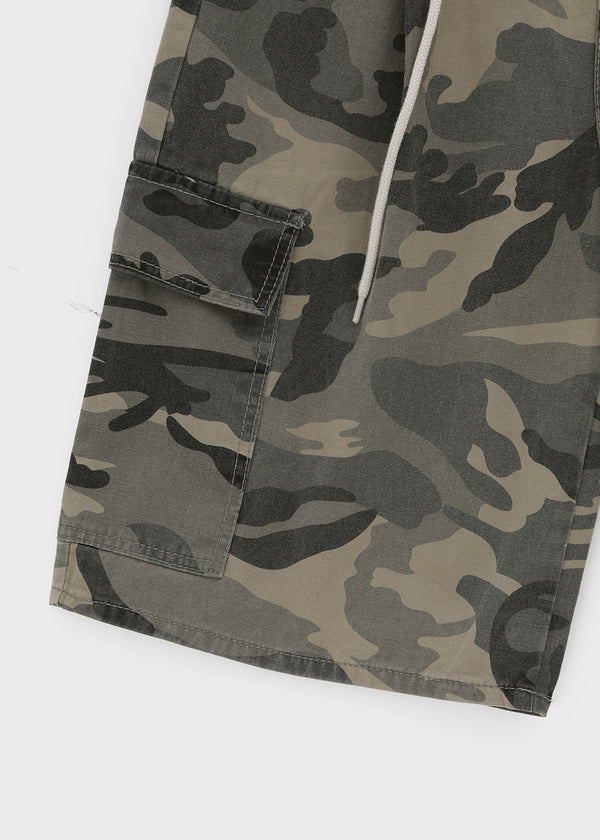 Carlo Camo Wide Bermuda Shorts
