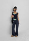 [MADE] Lunel Snap Ribbed Sleeveless Top