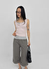 [MADE] Lunel Snap Ribbed Sleeveless Top