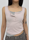 [MADE] Lunel Snap Ribbed Sleeveless Top