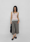 [MADE] Lunel Snap Ribbed Sleeveless Top