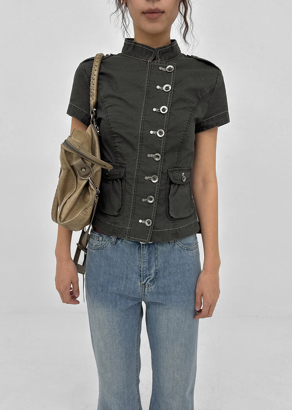 [MADE] Arden Cotton Short Sleeve Jacket