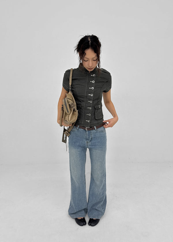 Serta Summer Denim Bootcut Pants