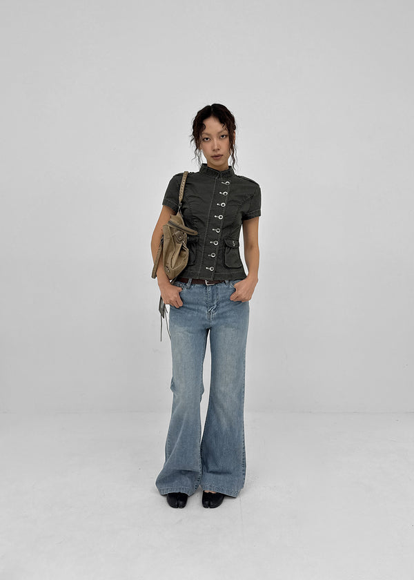 Serta Summer Denim Bootcut Pants