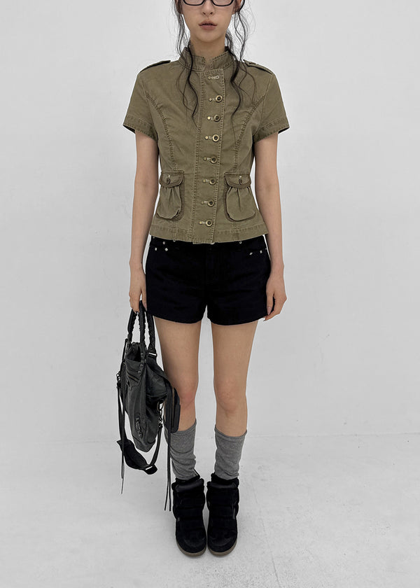 [MADE] Arden Cotton Short Sleeve Jacket
