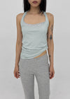 Nebric Halter Layered Sleeveless Top