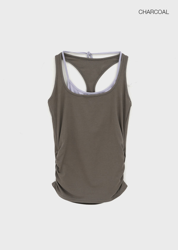 Nebric Halter Layered Sleeveless Top