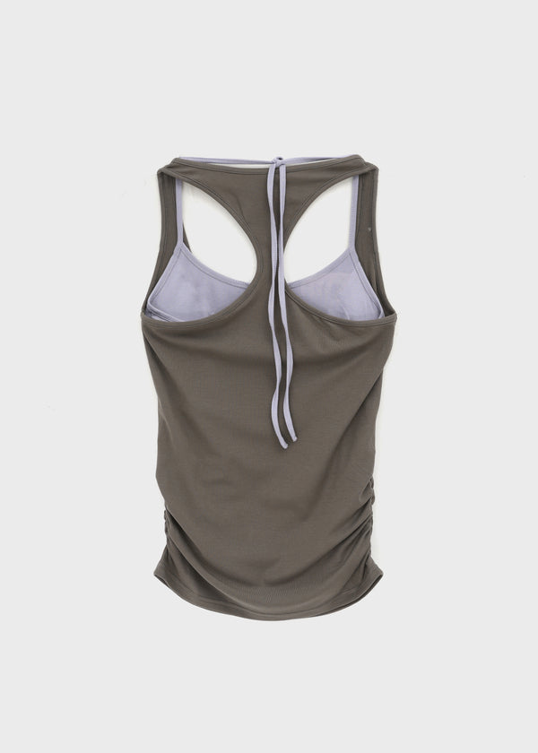 Nebric Halter Layered Sleeveless Top