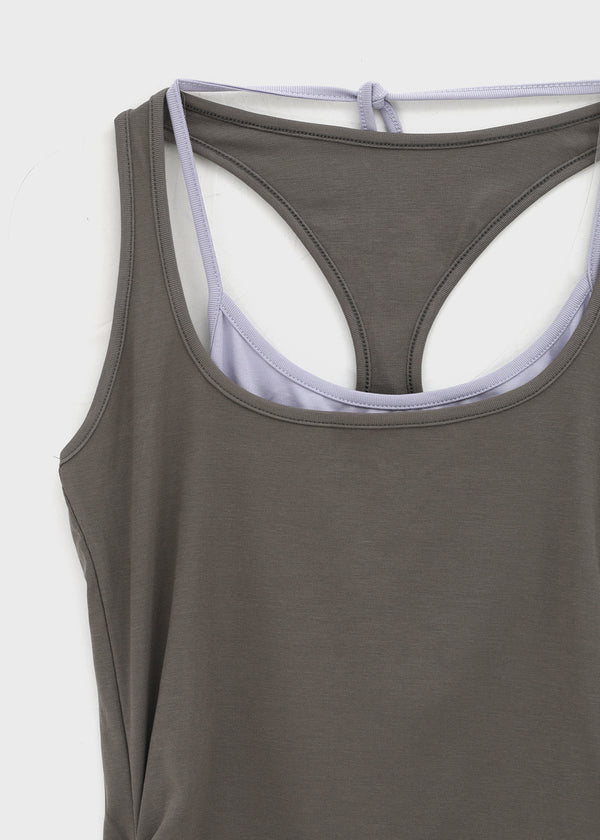 Nebric Halter Layered Sleeveless Top