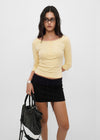 [B-BASIC] Tension Standard Henley Neck 3/4 Sleeve T-shirt (2size)