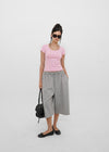 [B-BASIC] Tension Standard Slim U-Neck Short Sleeve Tee (2 SIZE)