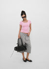 [B-BASIC] Tension Standard Slim U-Neck Short Sleeve Tee (2 SIZE)