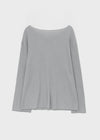 Mocob Henley Neck Loose Fit Waffle Long Sleeve Tee