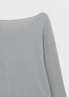 Mocob Henley Neck Loose Fit Waffle Long Sleeve Tee