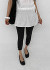 Cellom Stripe Button Capri Leggings