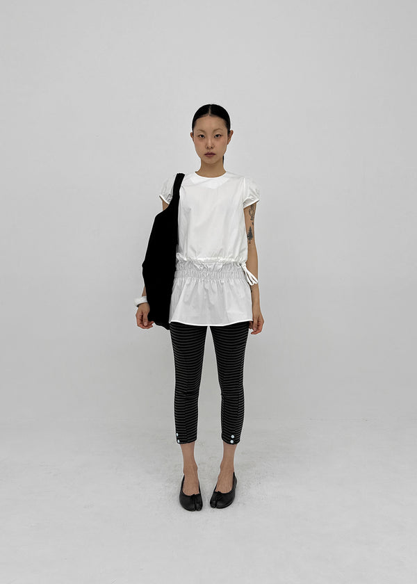 Julang Shirred Strap Mini Dress