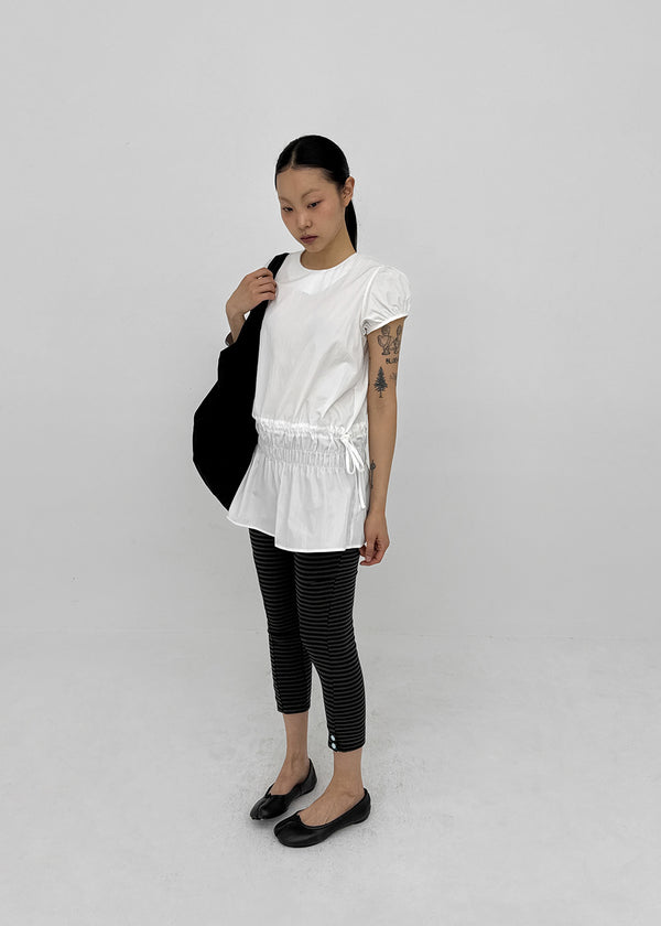 Julang Shirred Strap Mini Dress