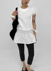 Julang Shirred Strap Mini Dress