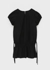 Julang Shirred Strap Mini Dress