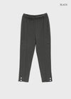 Cellom Stripe Button Capri Leggings