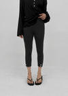 Cellom Stripe Button Capri Leggings