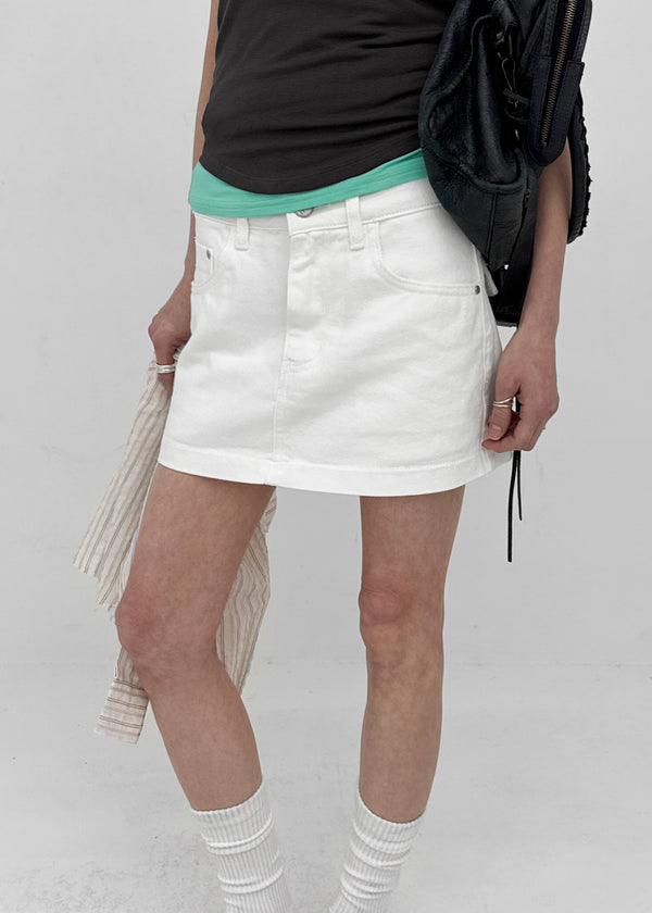 Duel Back Pocket Mini Skirt Pants