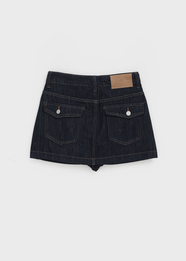Duel Back Pocket Mini Skirt Pants