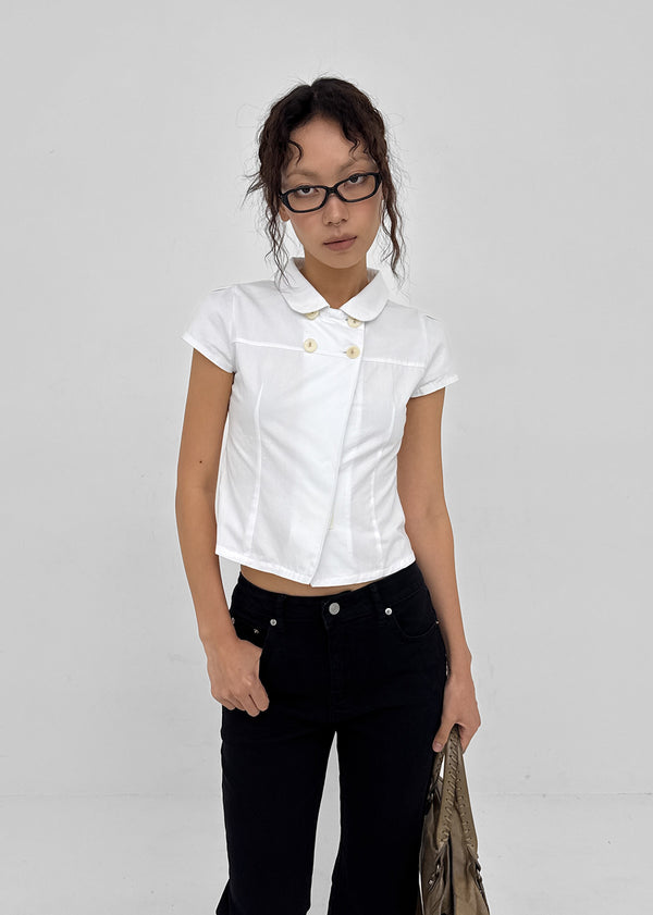 [MADE] Conto Double Button Short Sleeve Shirt