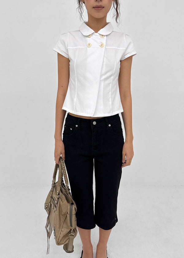 [MADE] Conto Double Button Short Sleeve Shirt