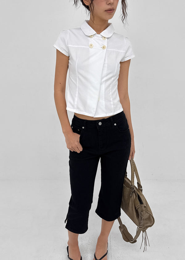 [MADE] Conto Double Button Short Sleeve Shirt