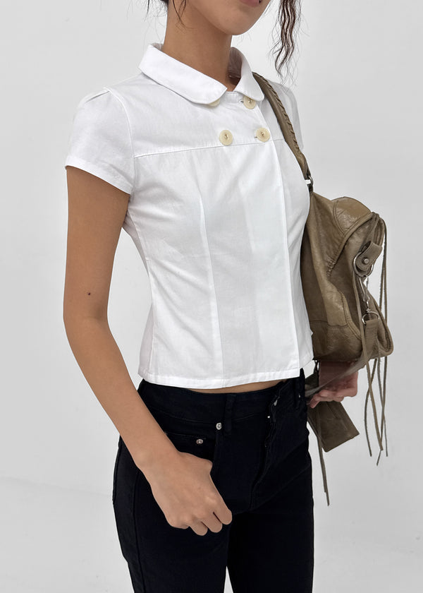 [MADE] Conto Double Button Short Sleeve Shirt