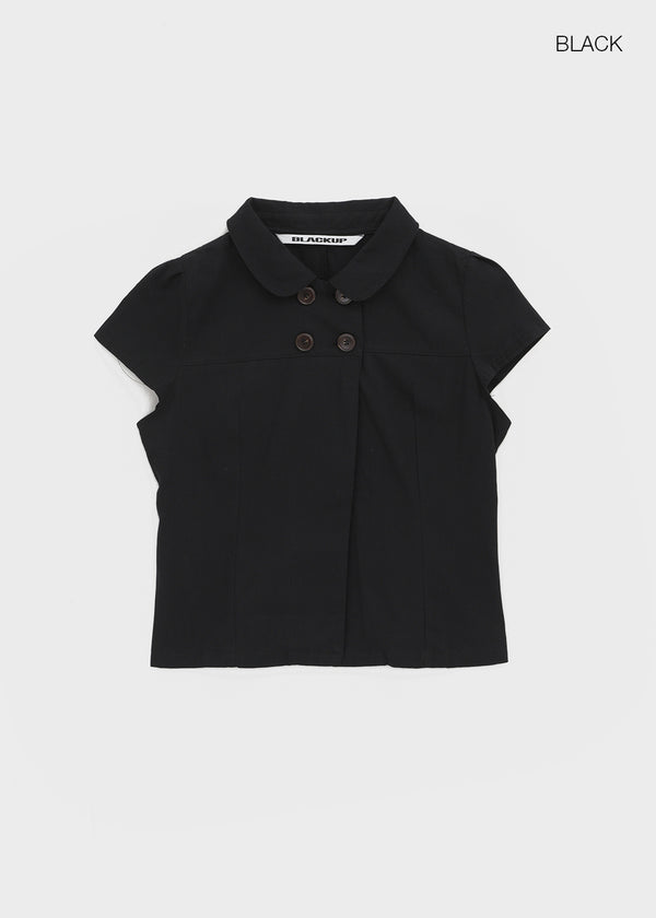 [MADE] Conto Double Button Short Sleeve Shirt